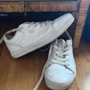 Vans Classic White Lace-Up Sneakers